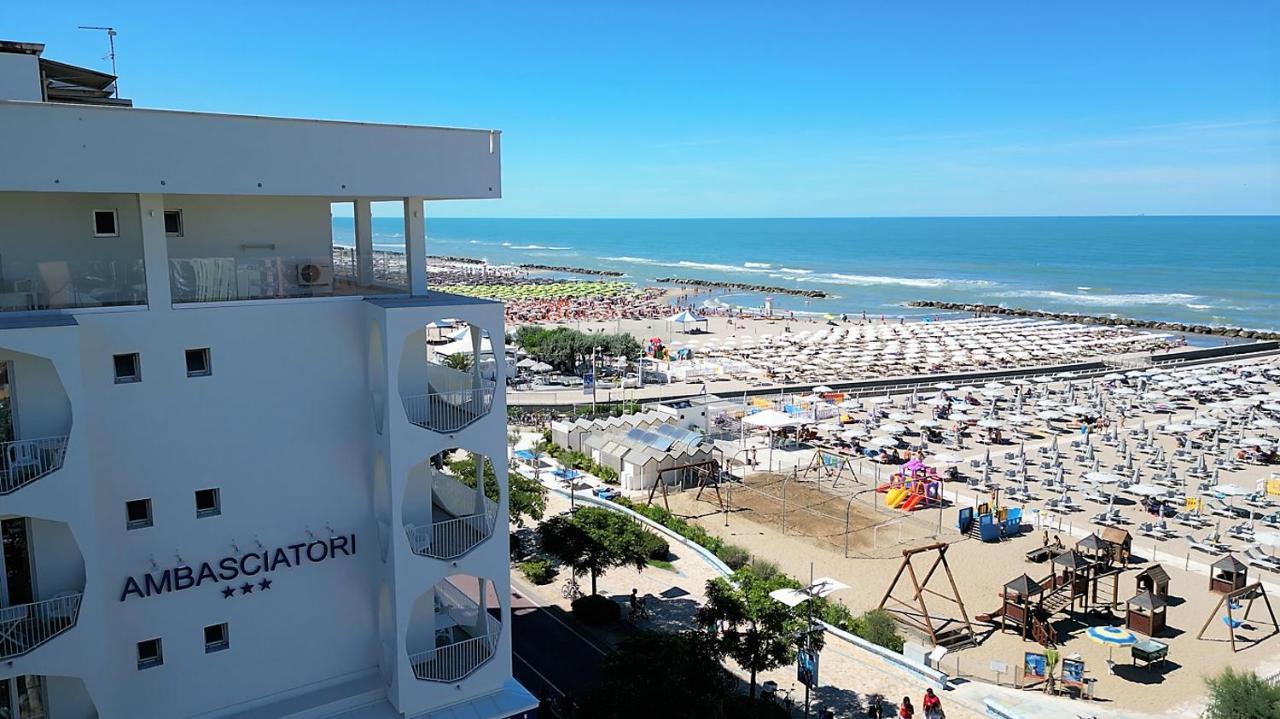 Ambasciatori Hotel - Beach Front -Breakfast Xxl & Brunch Until 12 30Pm Misano Adriatico Εξωτερικό φωτογραφία